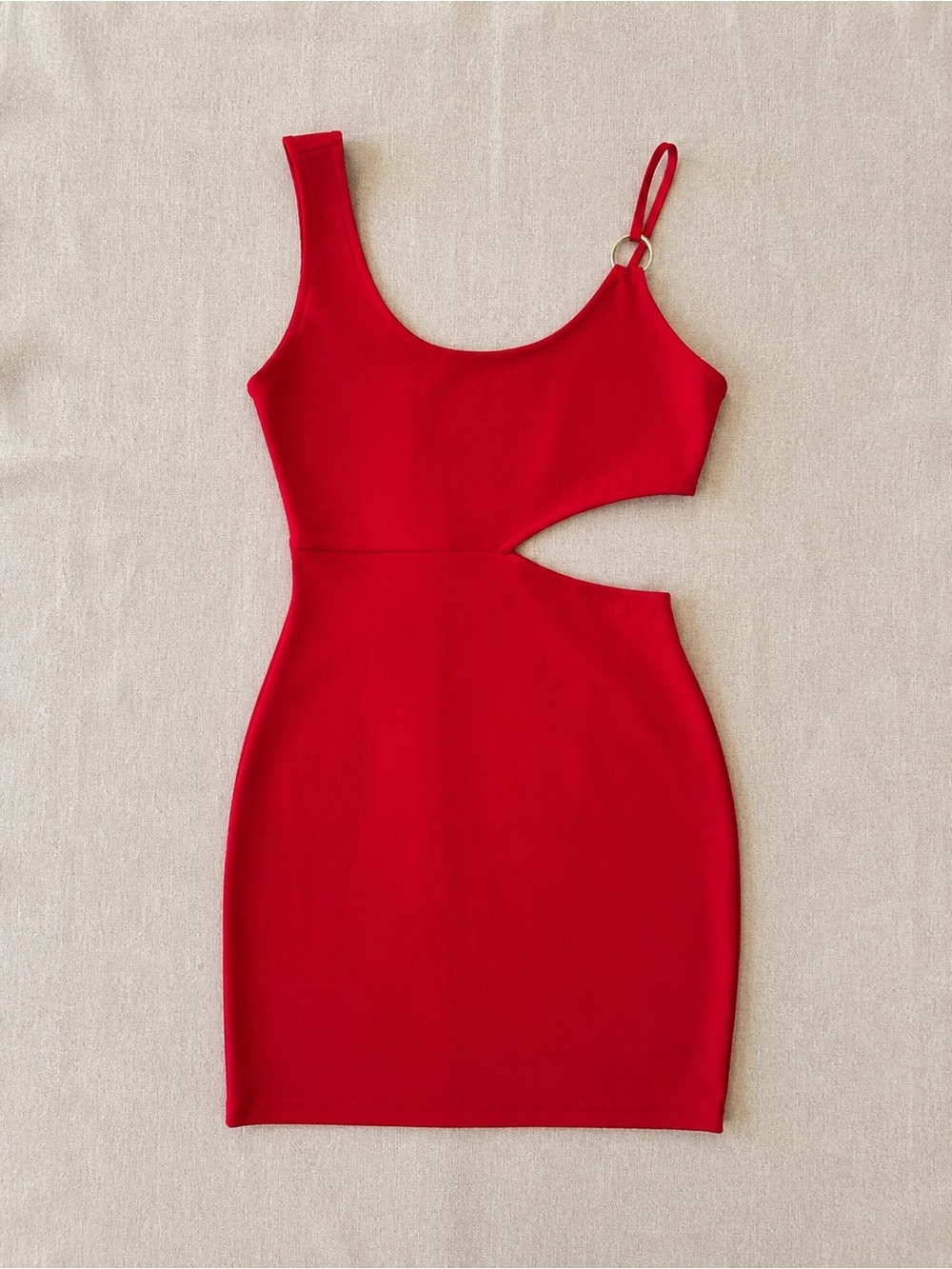 Superdown Red Cutout Bodycon Mini Dress Size Small - Picture 3 of 7